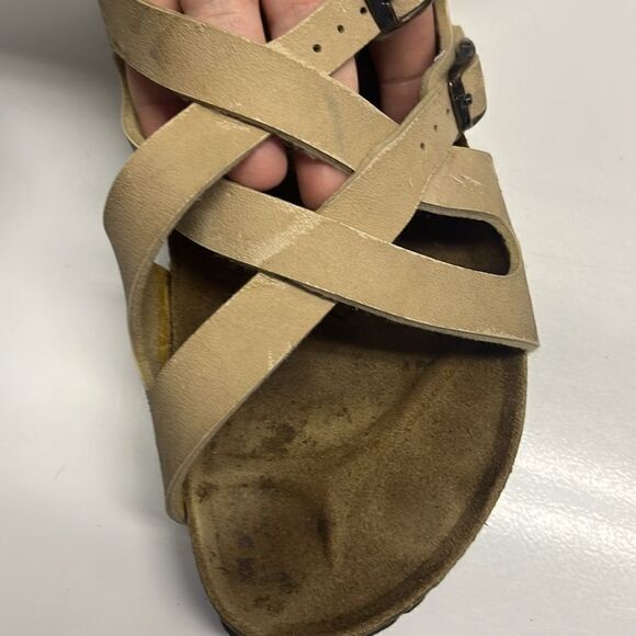 Birkenstocks Size 39 Tan Calais Cork Footbed  Sandal (Left foot only) Unisex - Picture 11 of 11